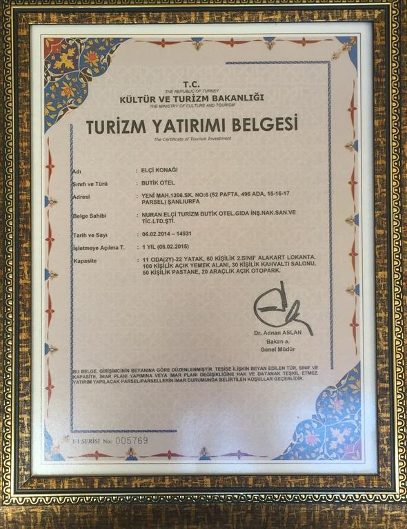 Elci Konagi Butik Hotel Sanlıurfa Zewnętrze zdjęcie